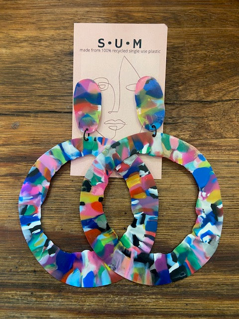 Singleuse Multiverse Recycled Single Use Plastic Earrings