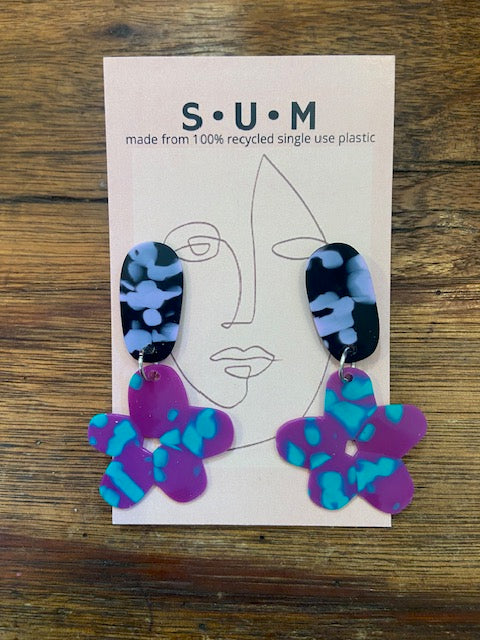 Singleuse Multiverse Recycled Single Use Plastic Earrings