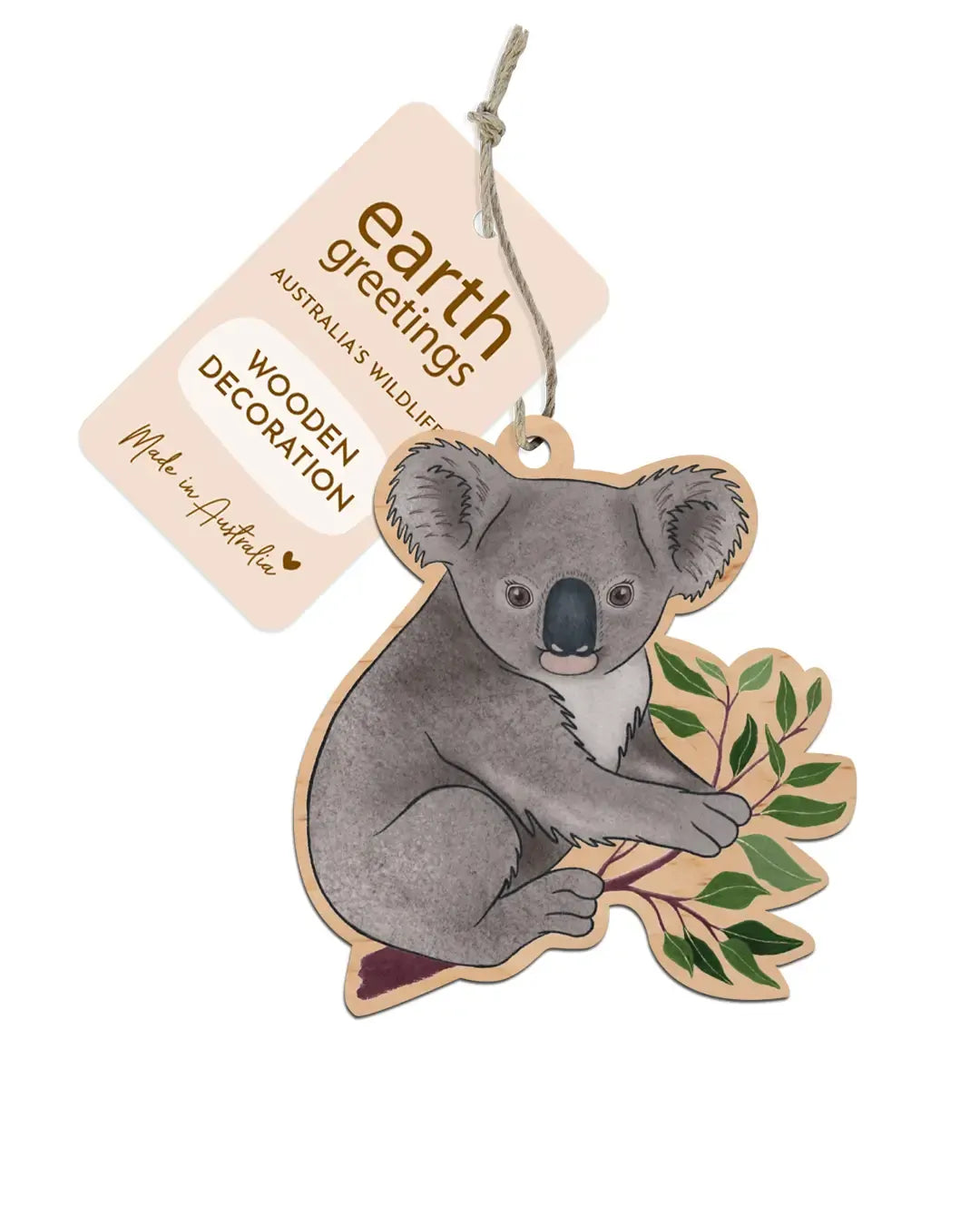 Earth Greetings Australian Animals Wooden Decoration