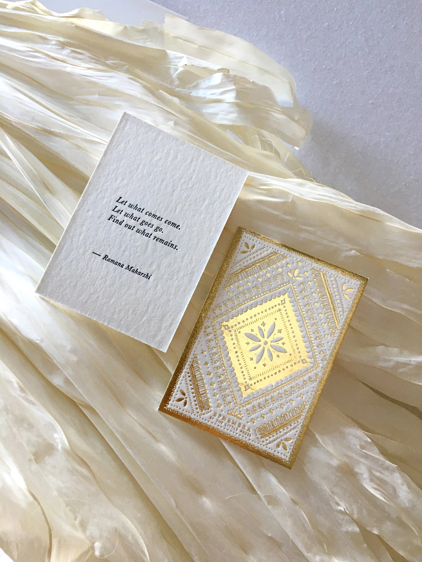 The Little Press Ephemera Inspiration Deck - 32 Letterpress Printed Quote Cards