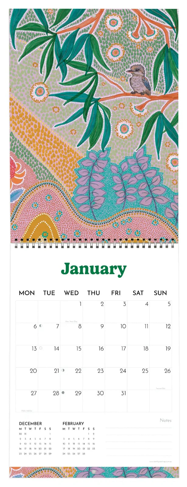 Earth Greetings Australian Artist Calendar 2027 - ARRIVES SEPTEMBER