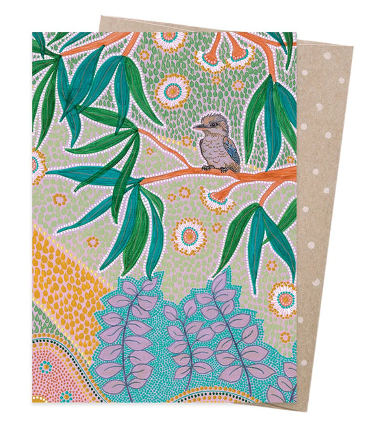 Earth Greetings Domica Hill Laughter Among The Gum Trees Greeting Card