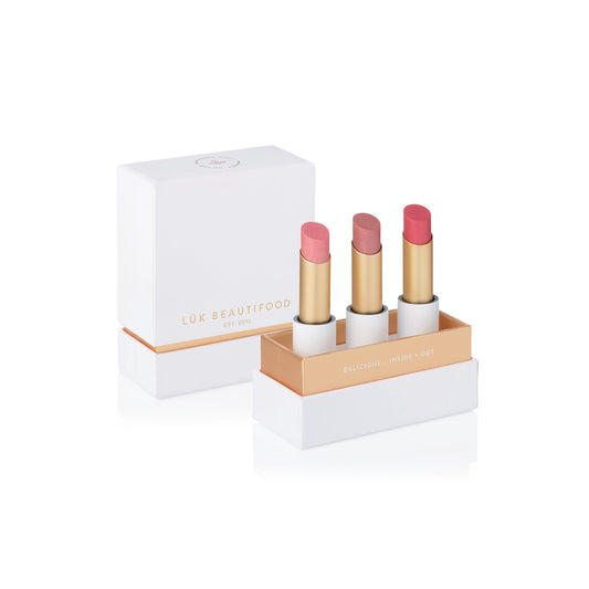 Luk Beautifood Lip Nourish Trio - Buttery Pinks
