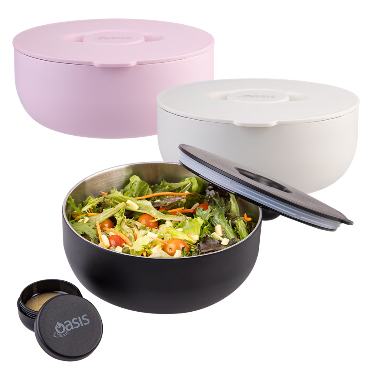 Oasis Double Wall Insulated Stainless Steel FreshNGo Lunch Bowl 950ml Capacity