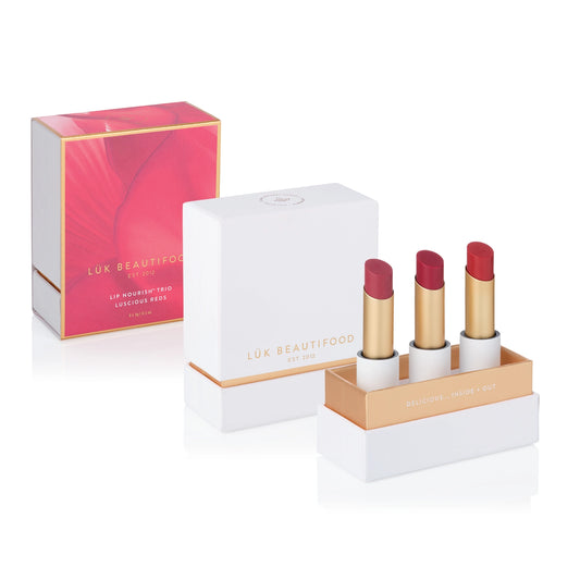 Luk Beautifood Lip Nourish Trio - Luscious Reds