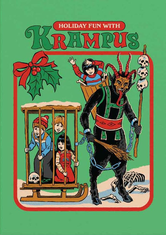 Merry Krampus Christmas Greeting Card