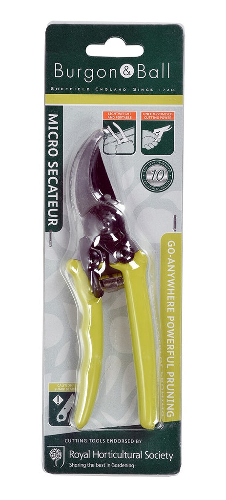 Burgon & Ball RHS Micro Secateur - Green