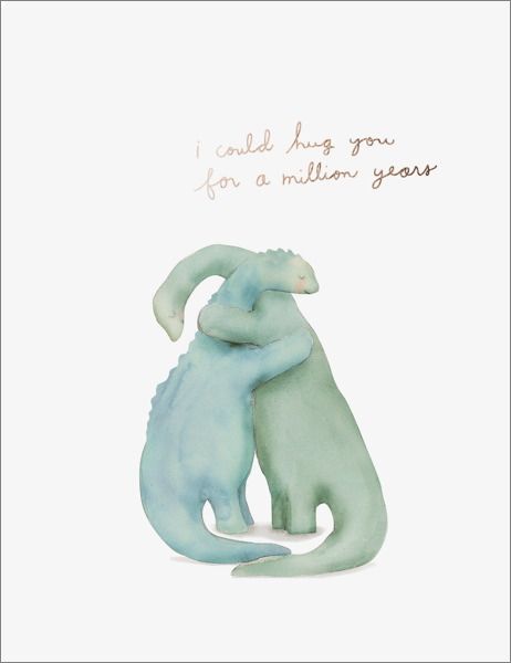 A Million Year Hug Greeting Card