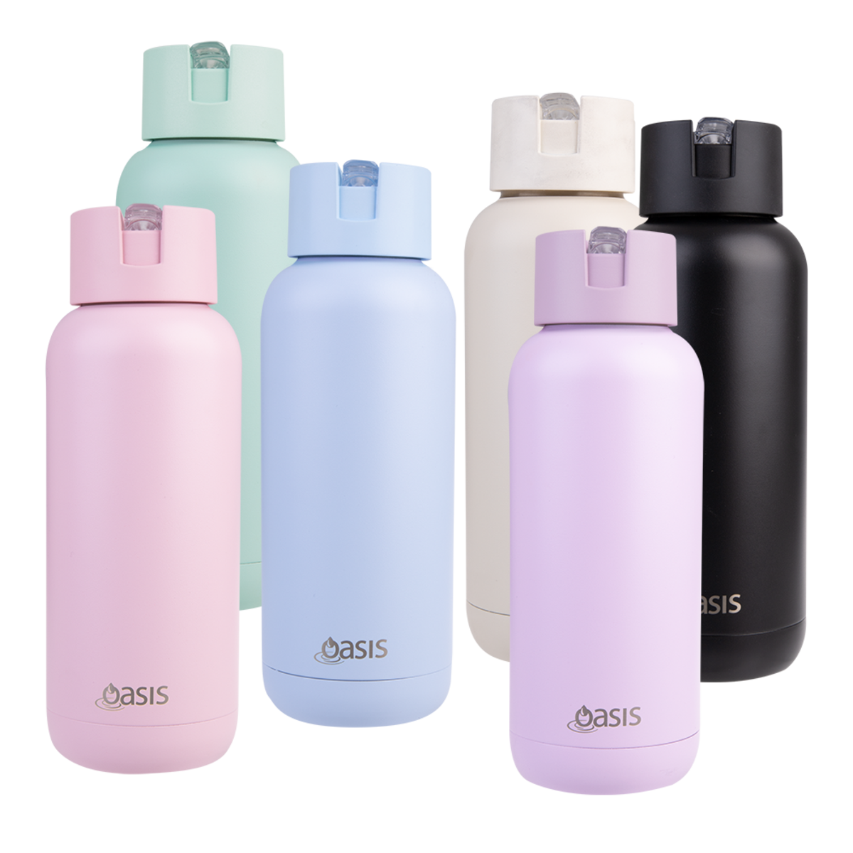 Oasis Moda Insulated Steel Ceramic Drink Bottle 1 litre