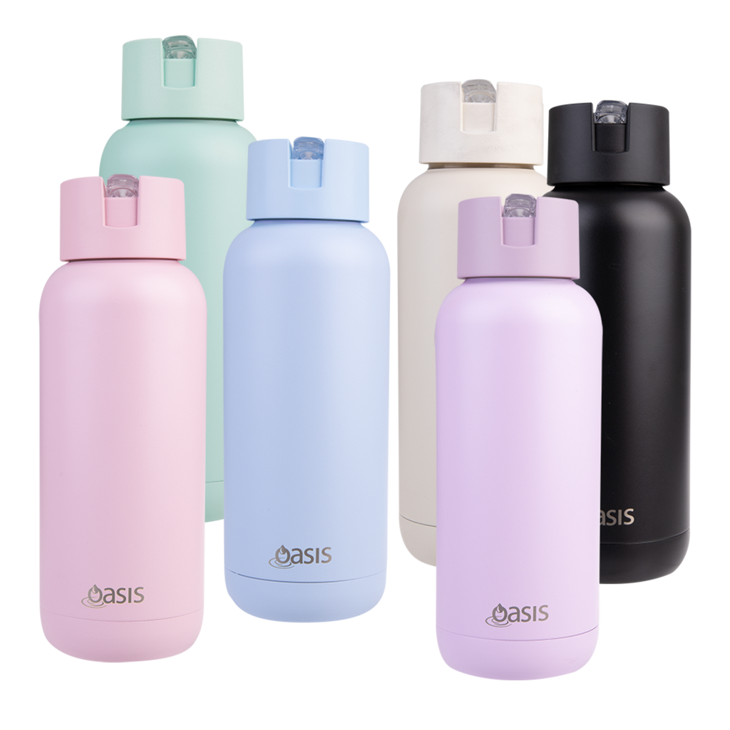 Oasis Moda Insulated Steel Ceramic Drink Bottle 1 litre — The Green Store