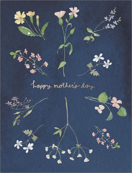 Mothers Day Wildflowers Greeting Card