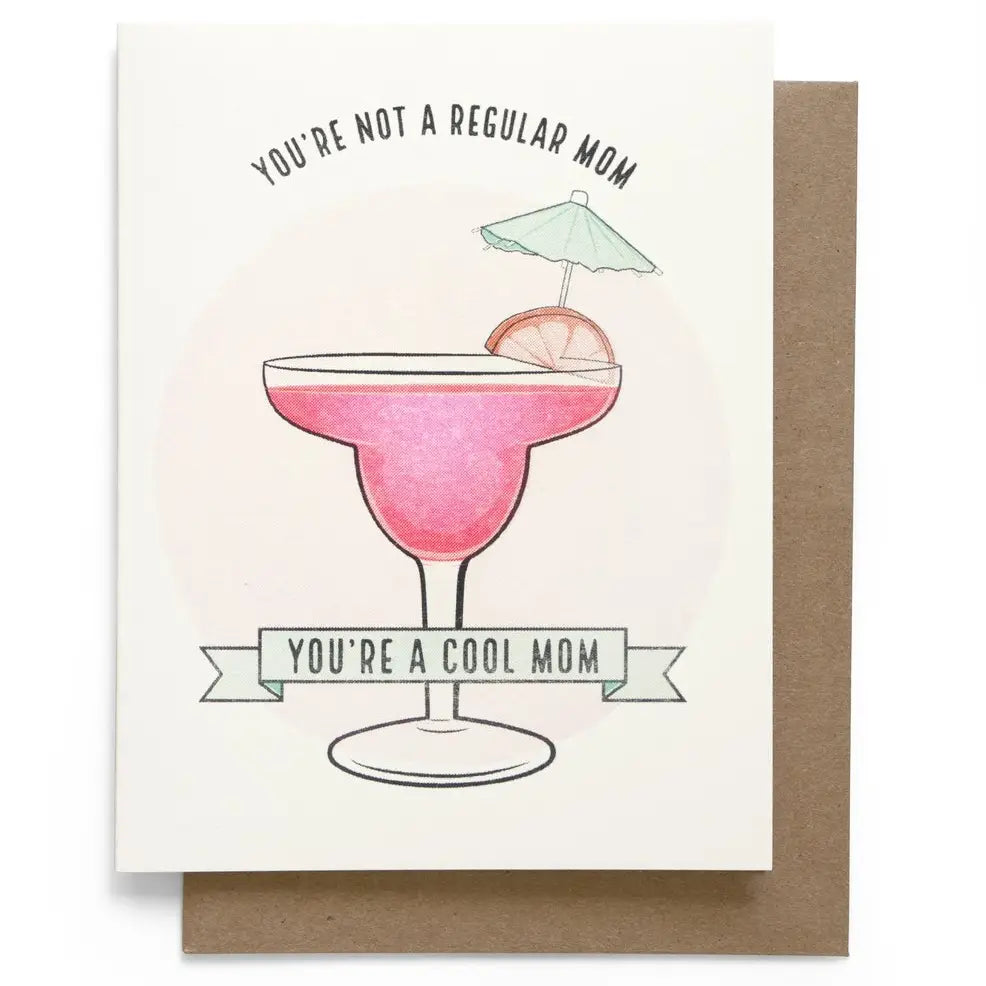 Smarty Pants Paper Company Not A Regular Mom Risograph Greeting Card