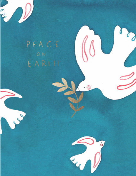 Peace Doves Christmas Greeting Card