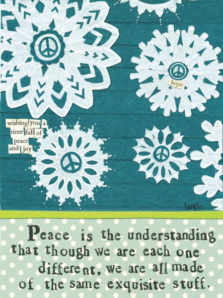 Peace Is Understanding Christmas Greeting Card