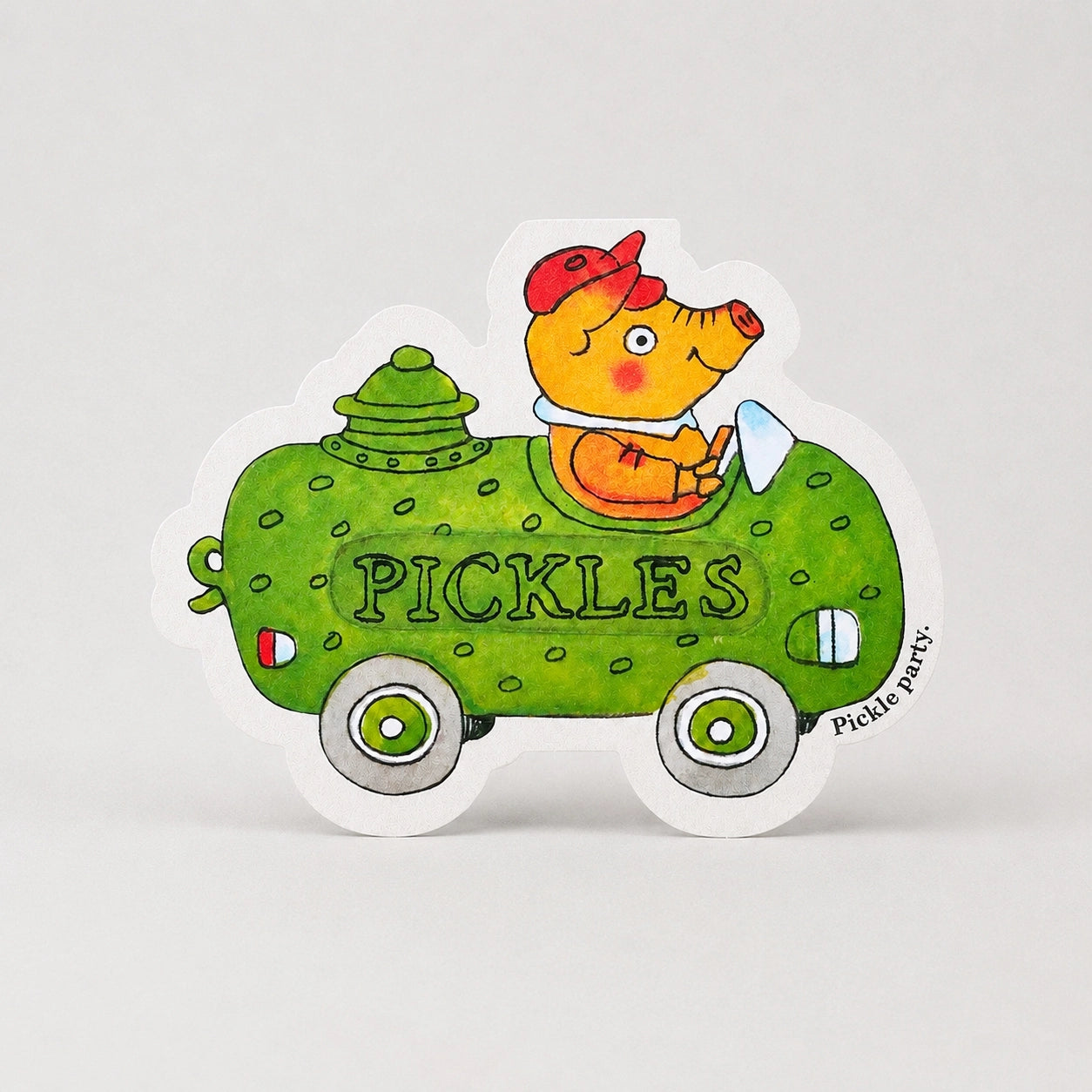 Richard Scarry Fuelled By Butter Corn Car Greeting Card