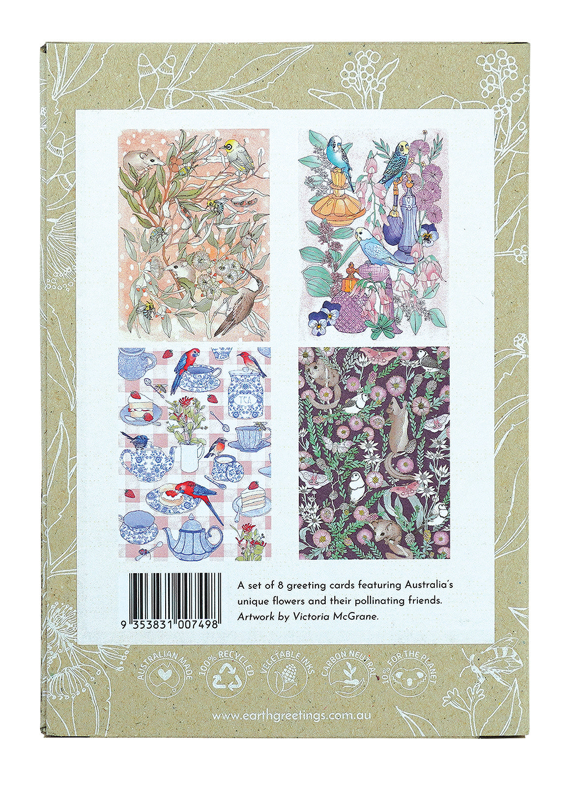 Earth Greetings Pollinators Assorted Pack of 8 Cards