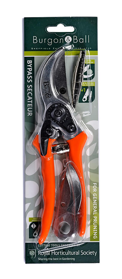 Burgon & Ball Bypass Secateurs with Spare Blade & Spring