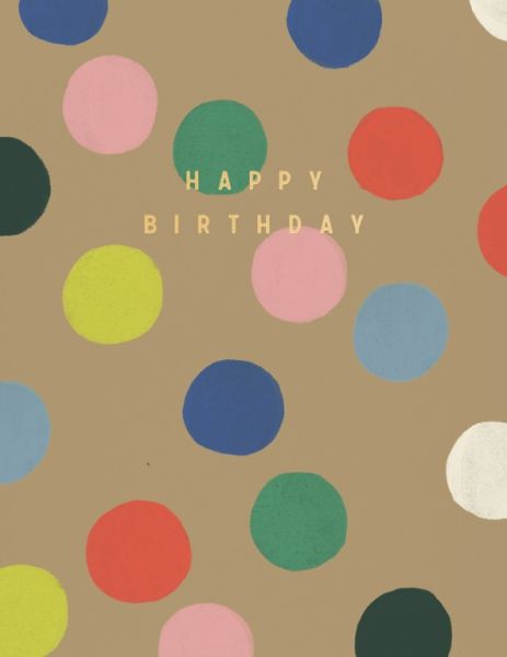 Rainbow Dots Birthday Greeting Card