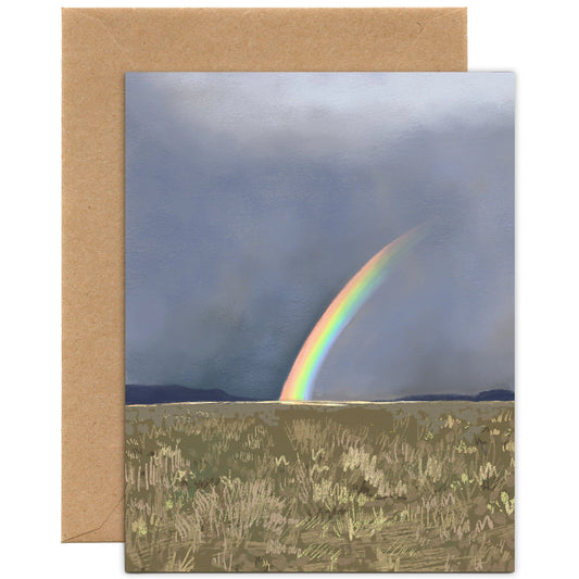Tiny & Snail Rainbow In The Desert Greeting Card