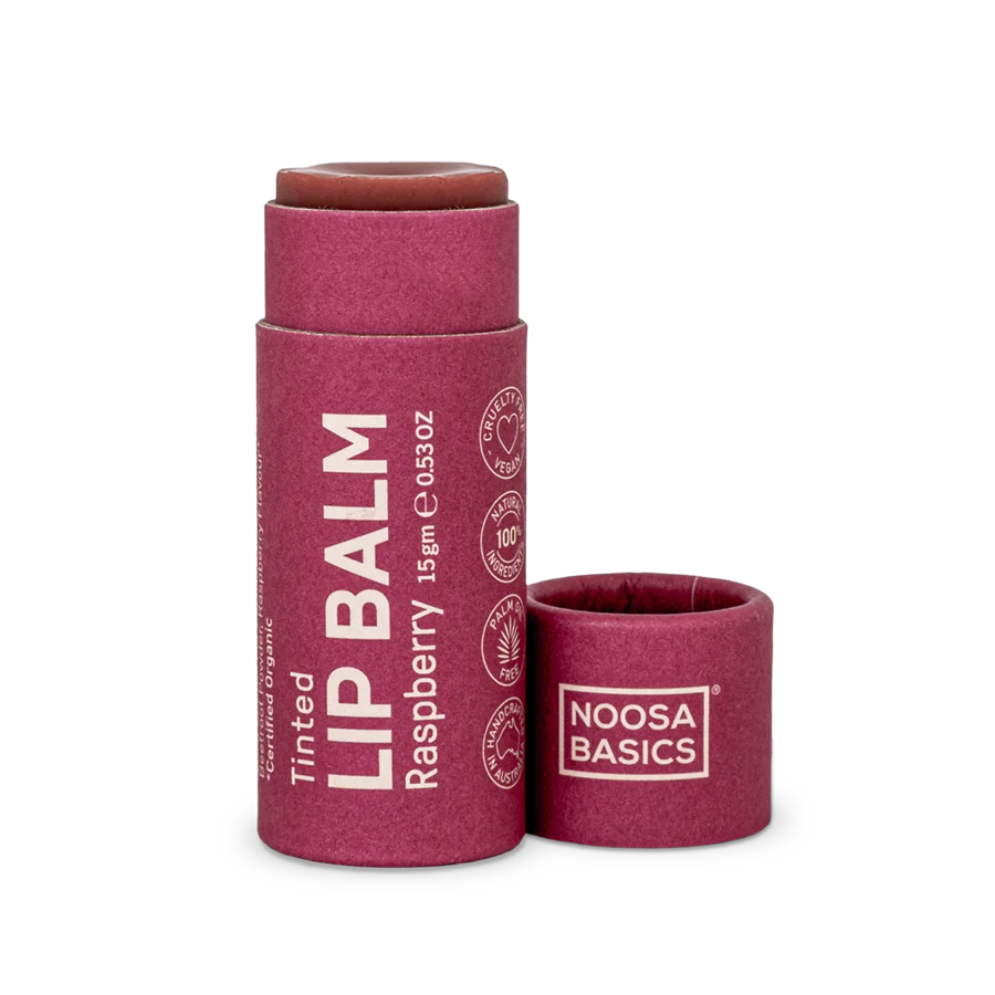 Noosa Basics Organic Lip Balm with Raspberry