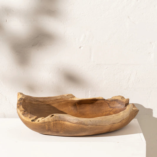 Recycled Teak Rei Sculptural Bowl