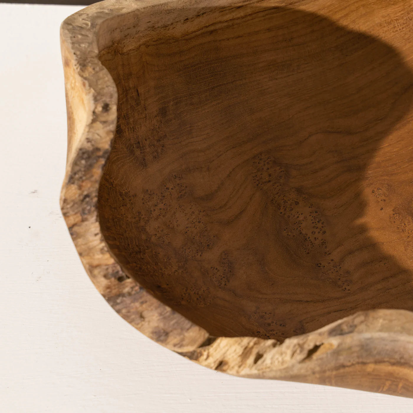 Recycled Teak Rei Sculptural Bowl