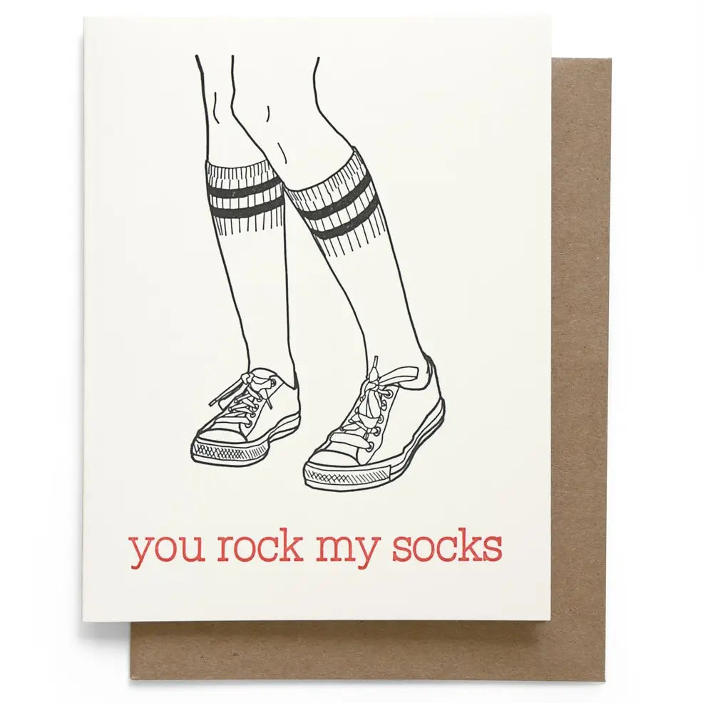 Smarty Pants Paper Company You Rock My Socks Greeting Card
