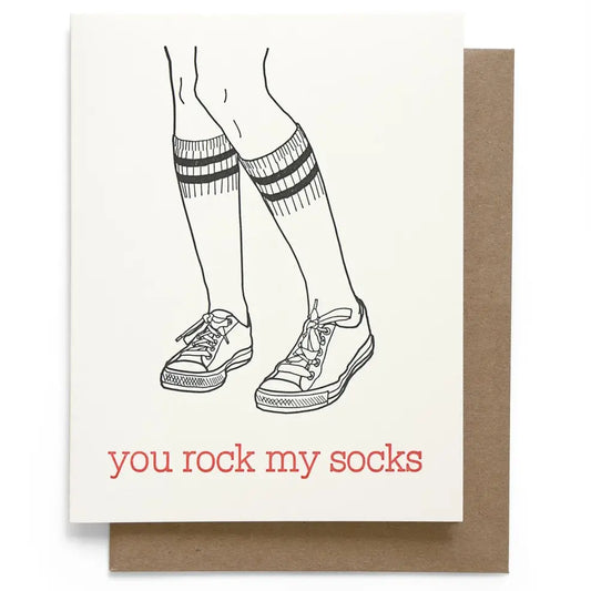 Smarty Pants Paper Company You Rock My Socks Greeting Card