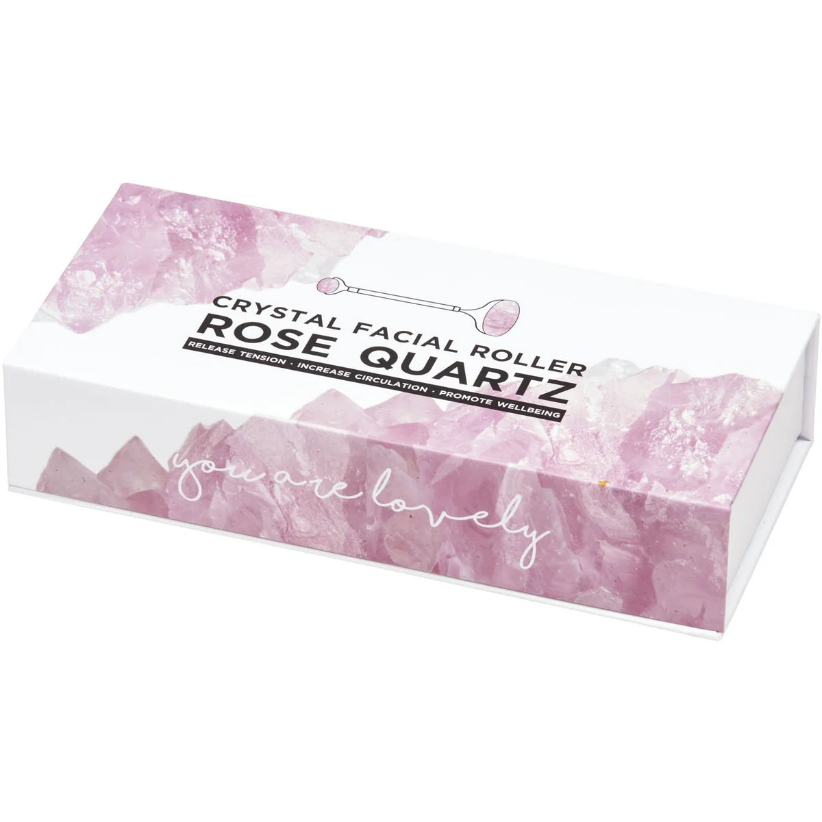 Summer Salt Crystal Facial Roller Rose Quartz