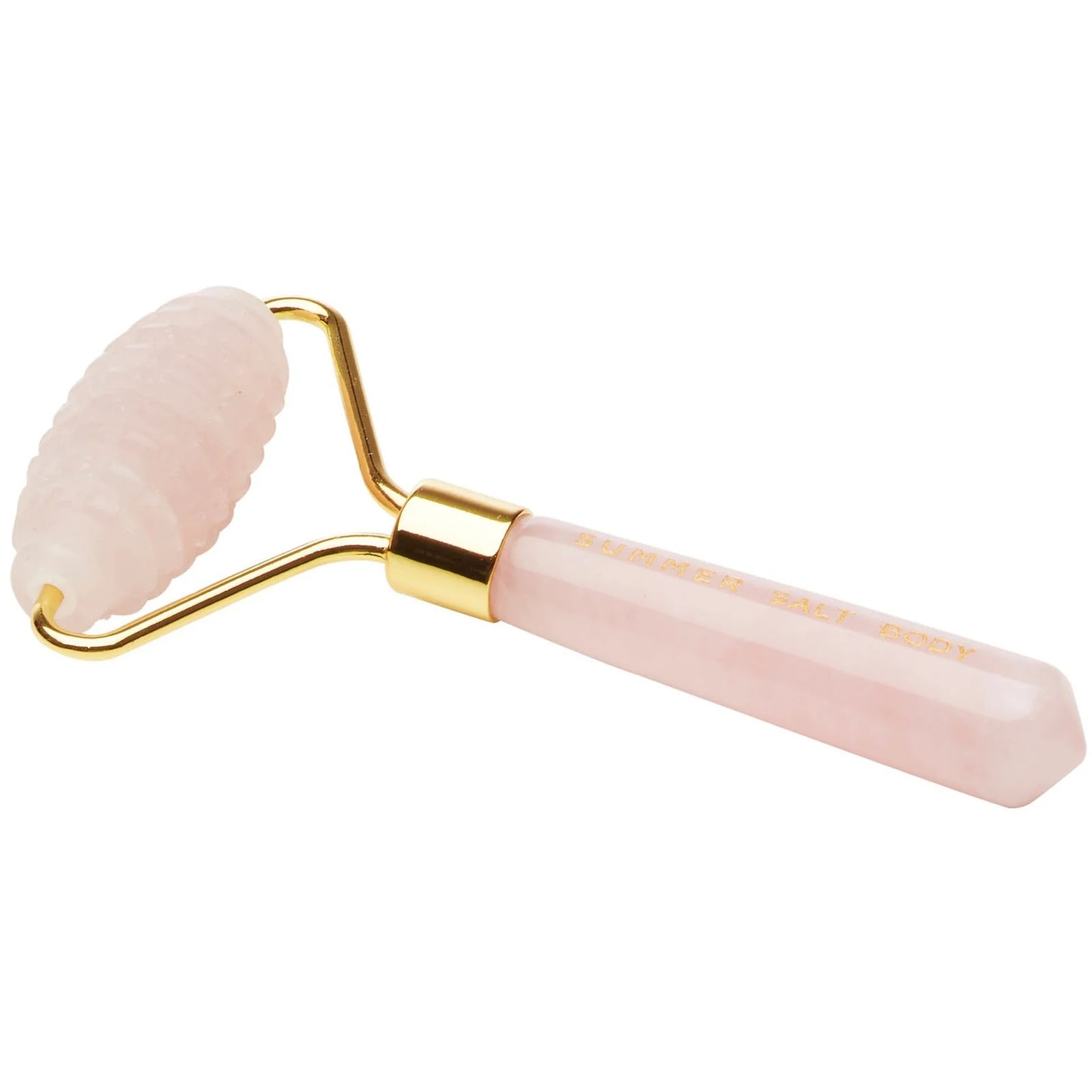 Summer Salt Spiky Crystal Facial Roller Rose Quartz