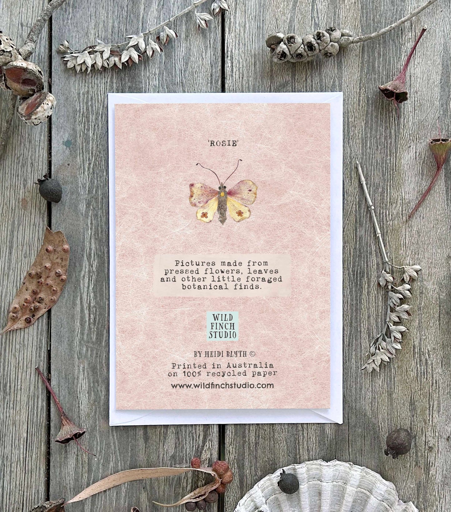 Wild Finch Studio Rosie Botanical Greeting Card