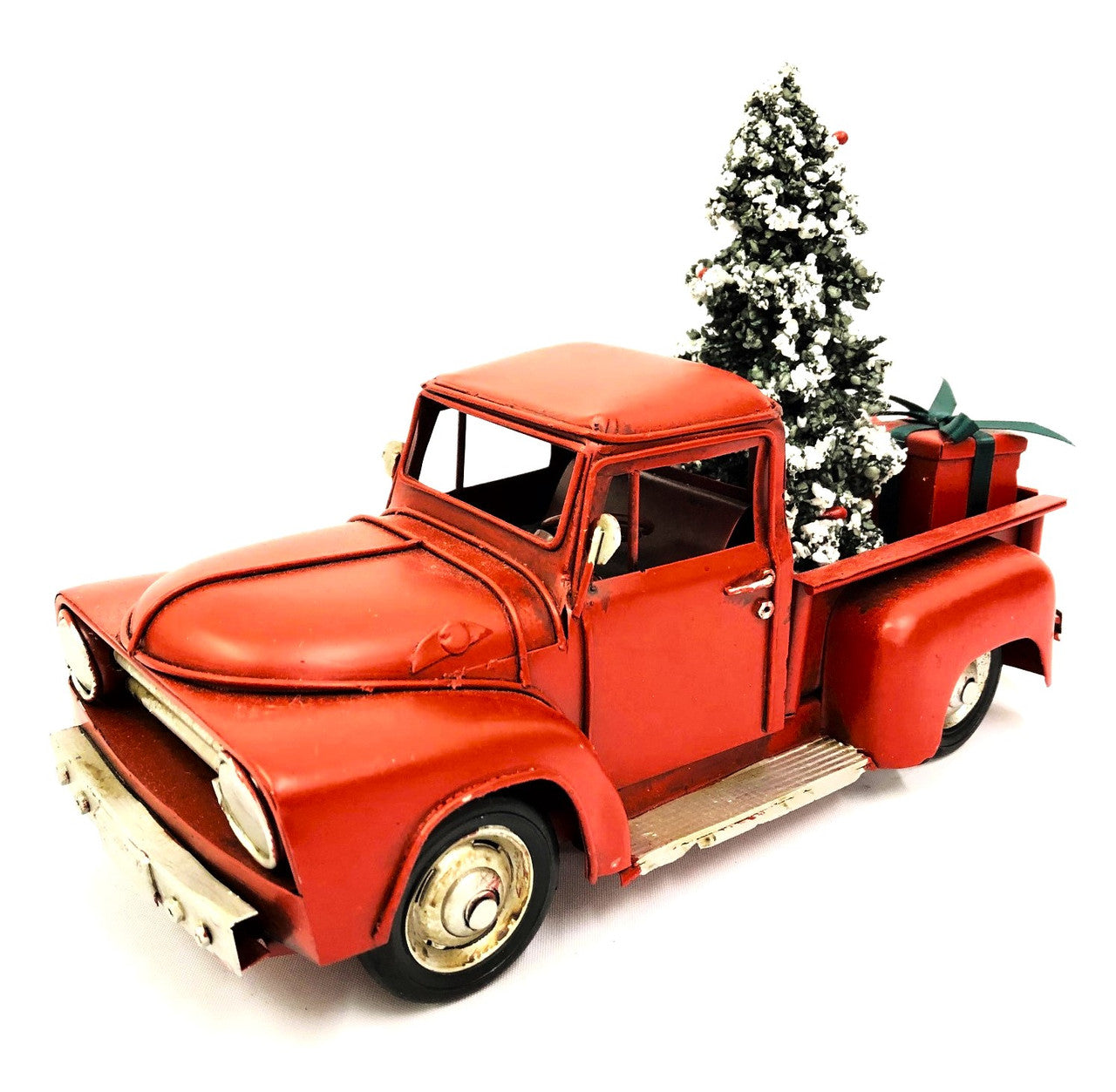 Australian Christmas Metal Wagon, Red Ute and Caravan Ornaments