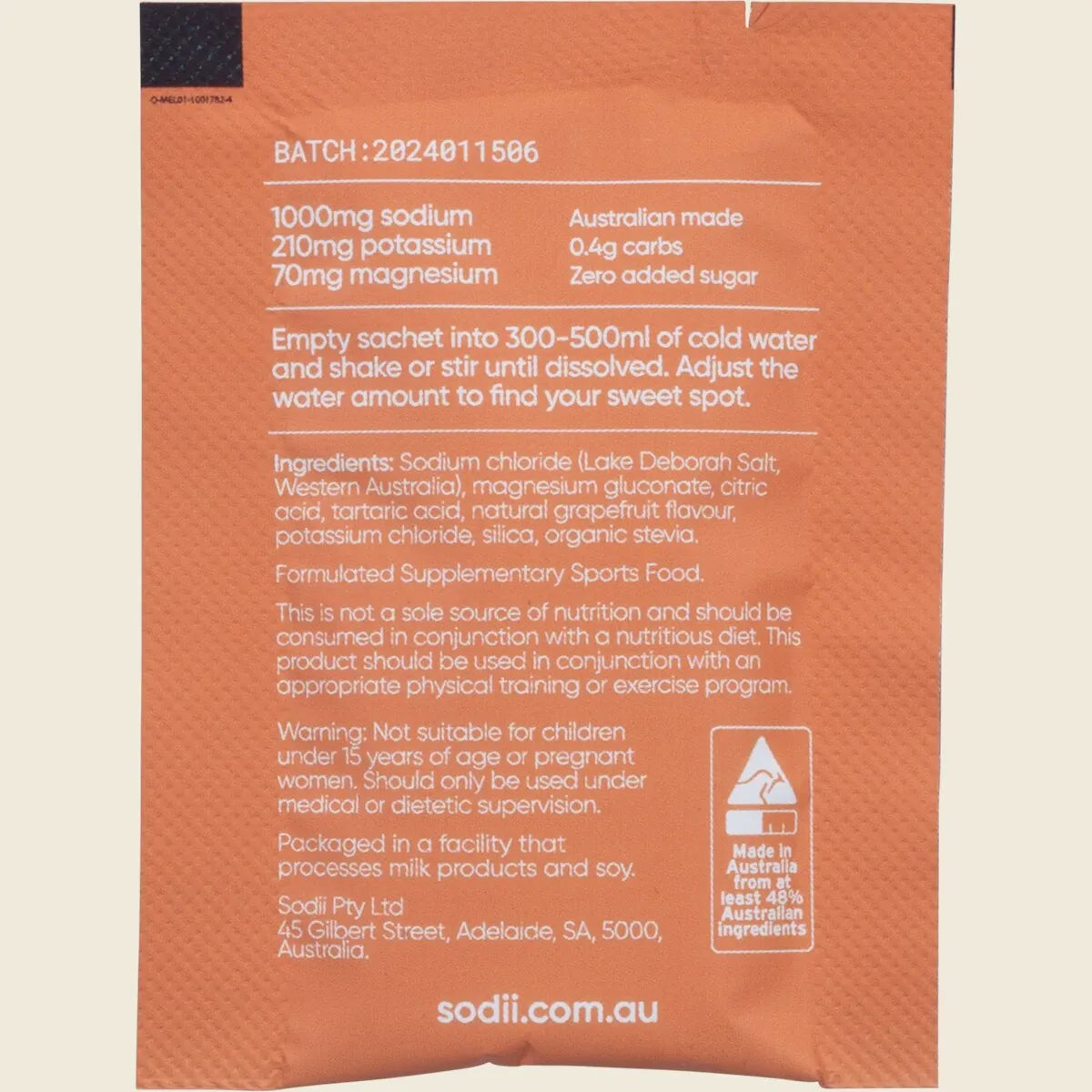 Sodii Everyday Hydration Salts Pack of 30 Sachets