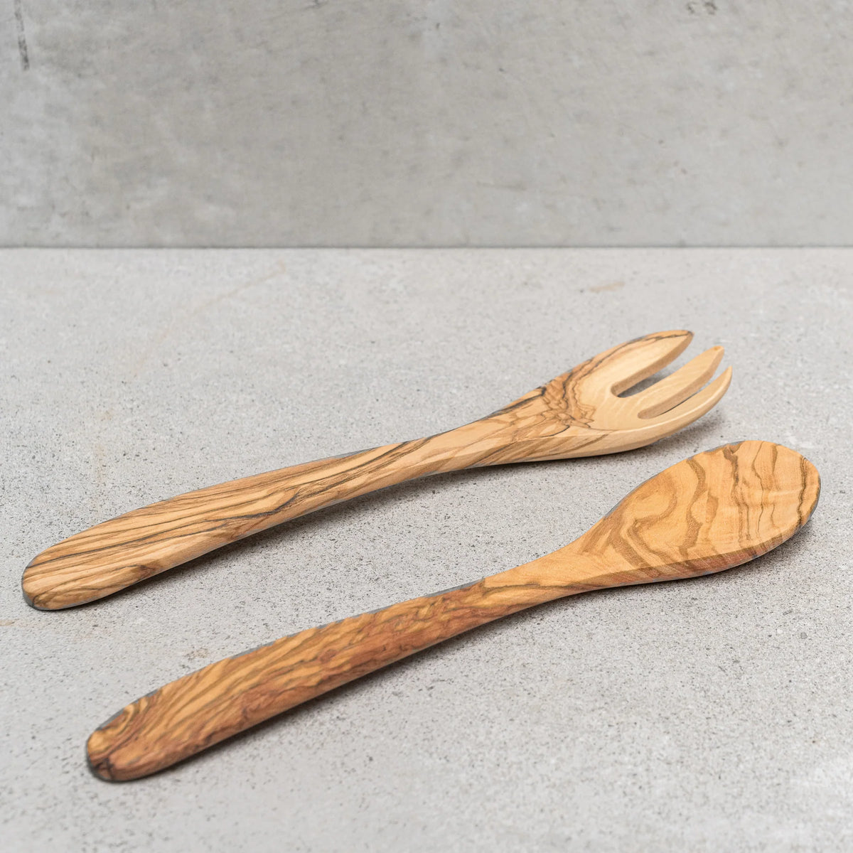 Olive Wood Salad Servers 30cm