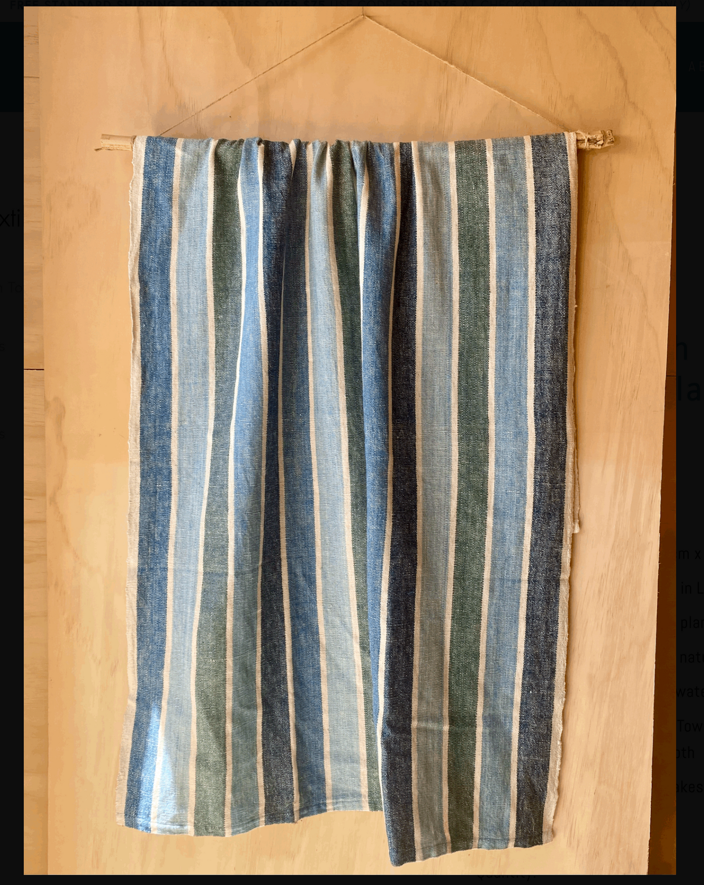 Loom Designs Large Organic Cotton Bath Beach Towel Tablecloth