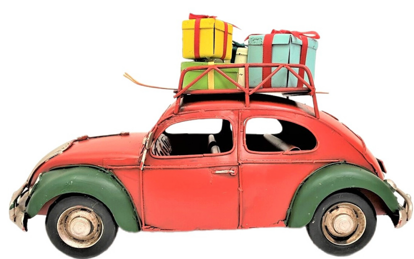 Australian Christmas Metal Wagon, Red Ute and Caravan Ornaments