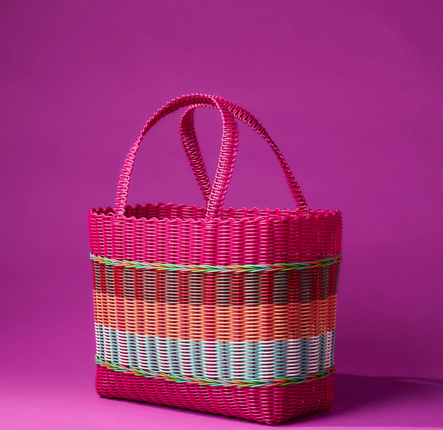 Pali Mira Project - Hand Woven Baskets - Stripe