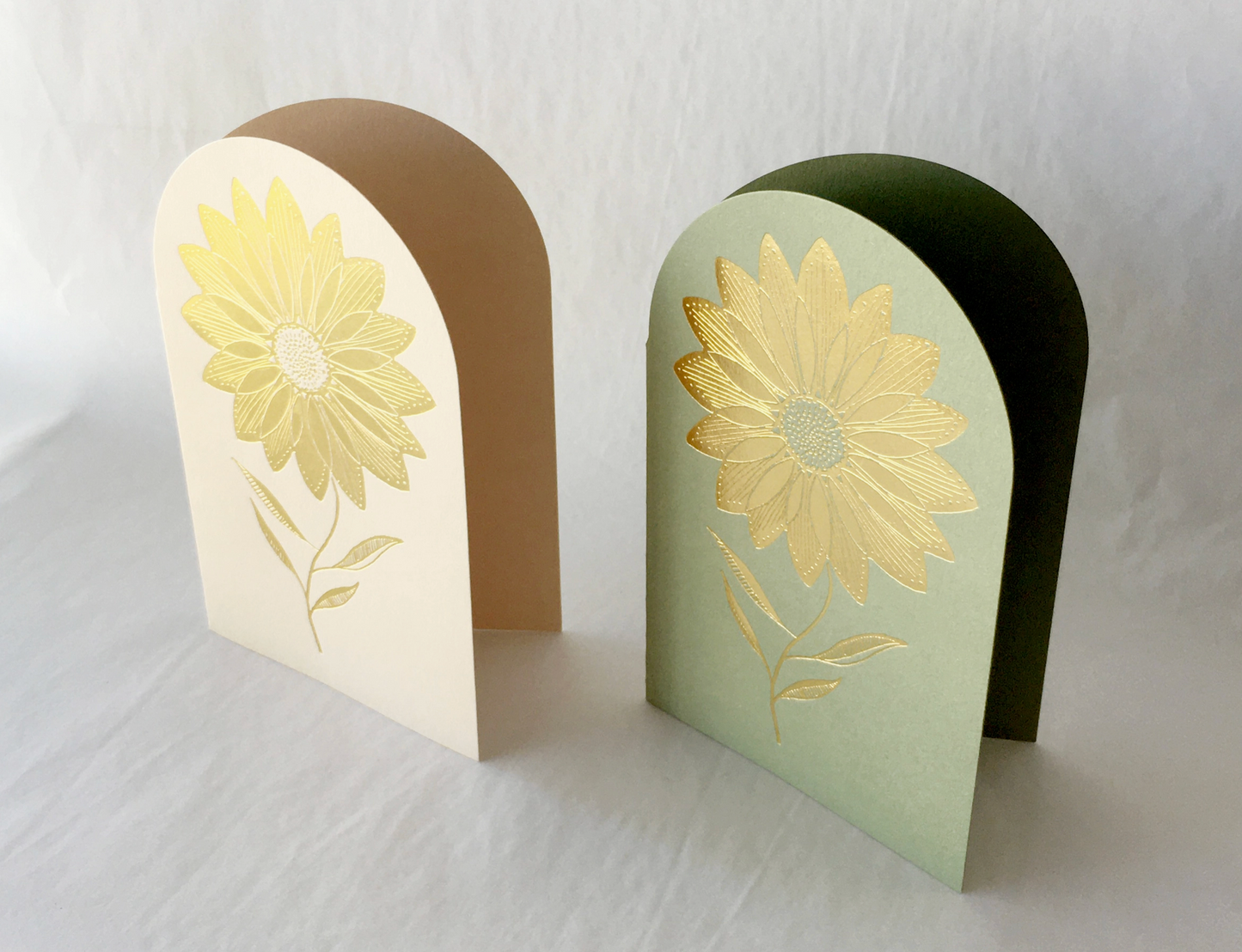 The Little Press Embossed Sunflower Greeting Card