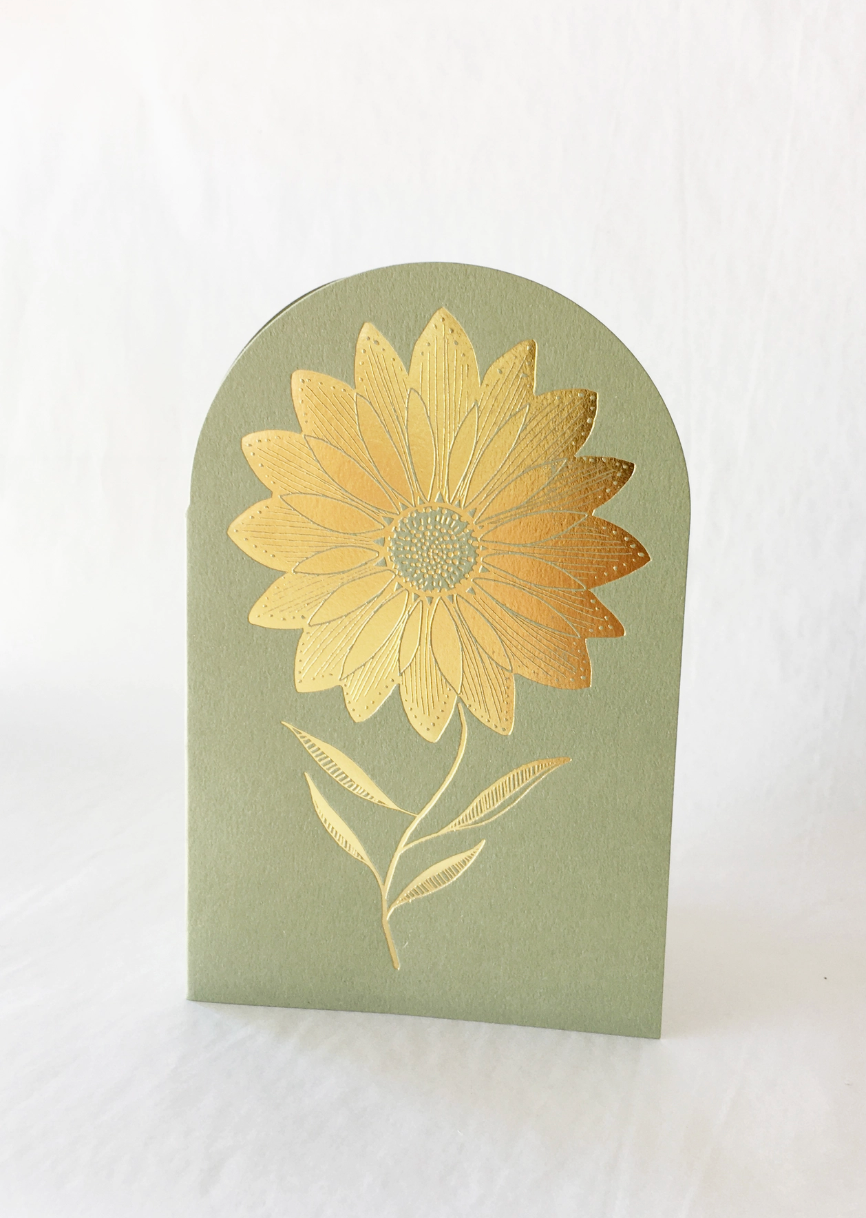 The Little Press Embossed Sunflower Greeting Card
