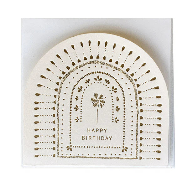 The Little Press Palm Tree Happy Birthday Greeting Card