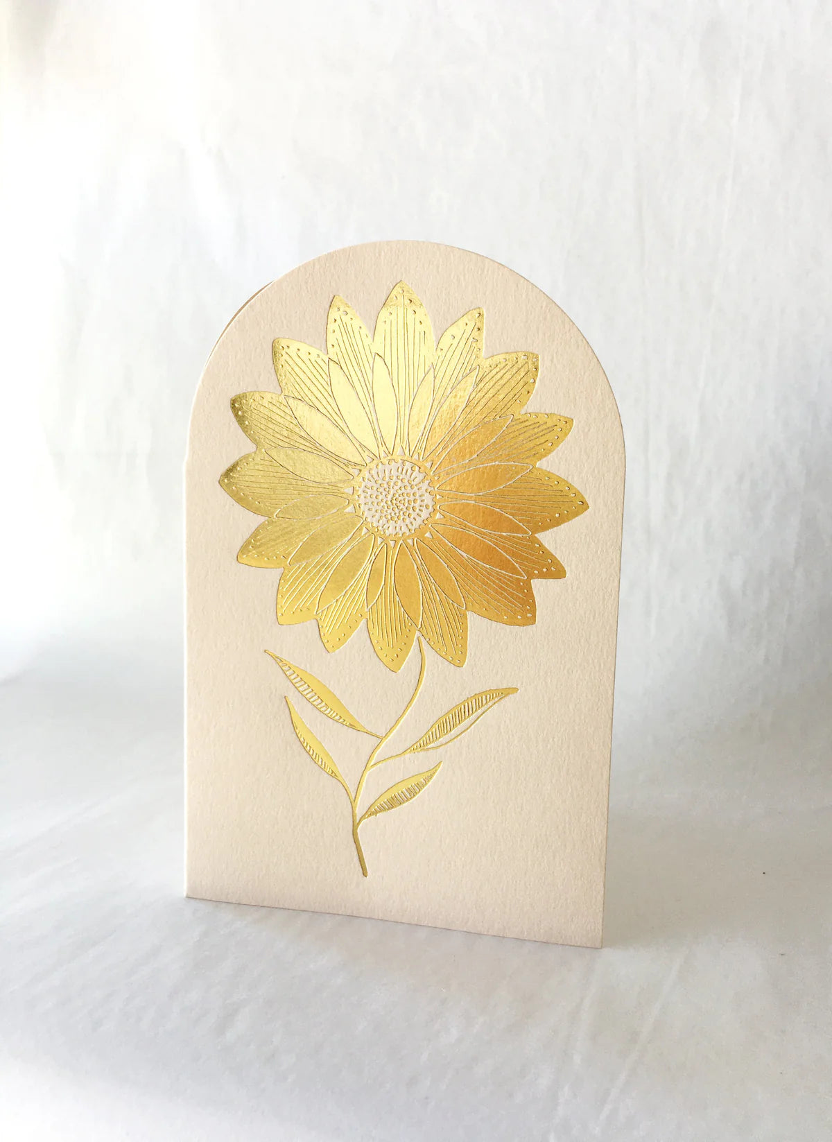 The Little Press Embossed Sunflower Greeting Card