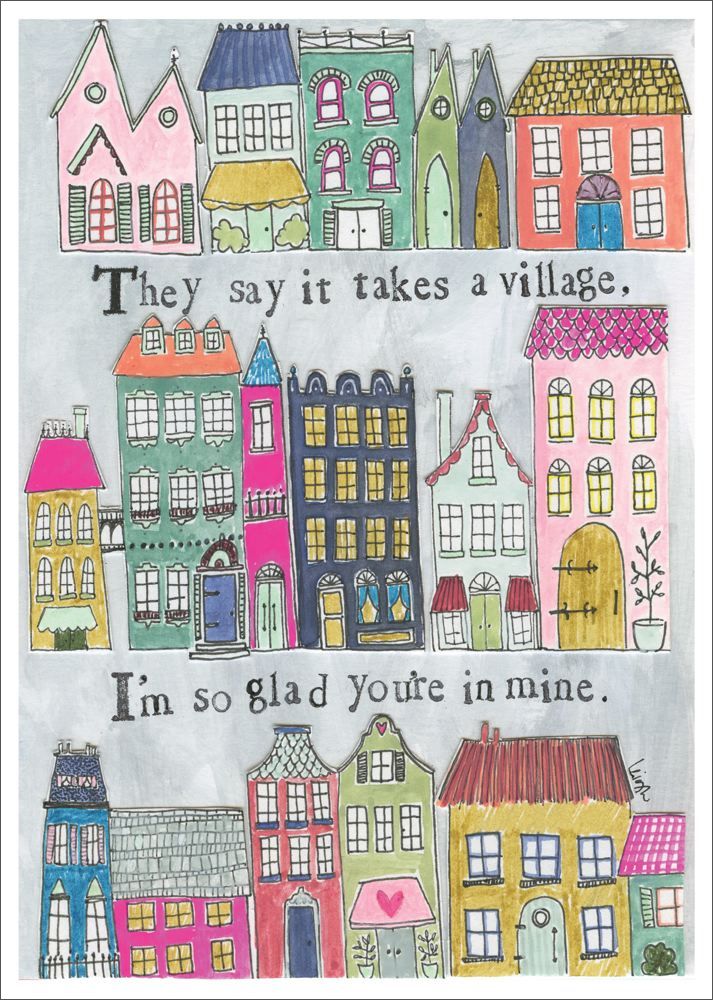 Takes A Village Greeting Card