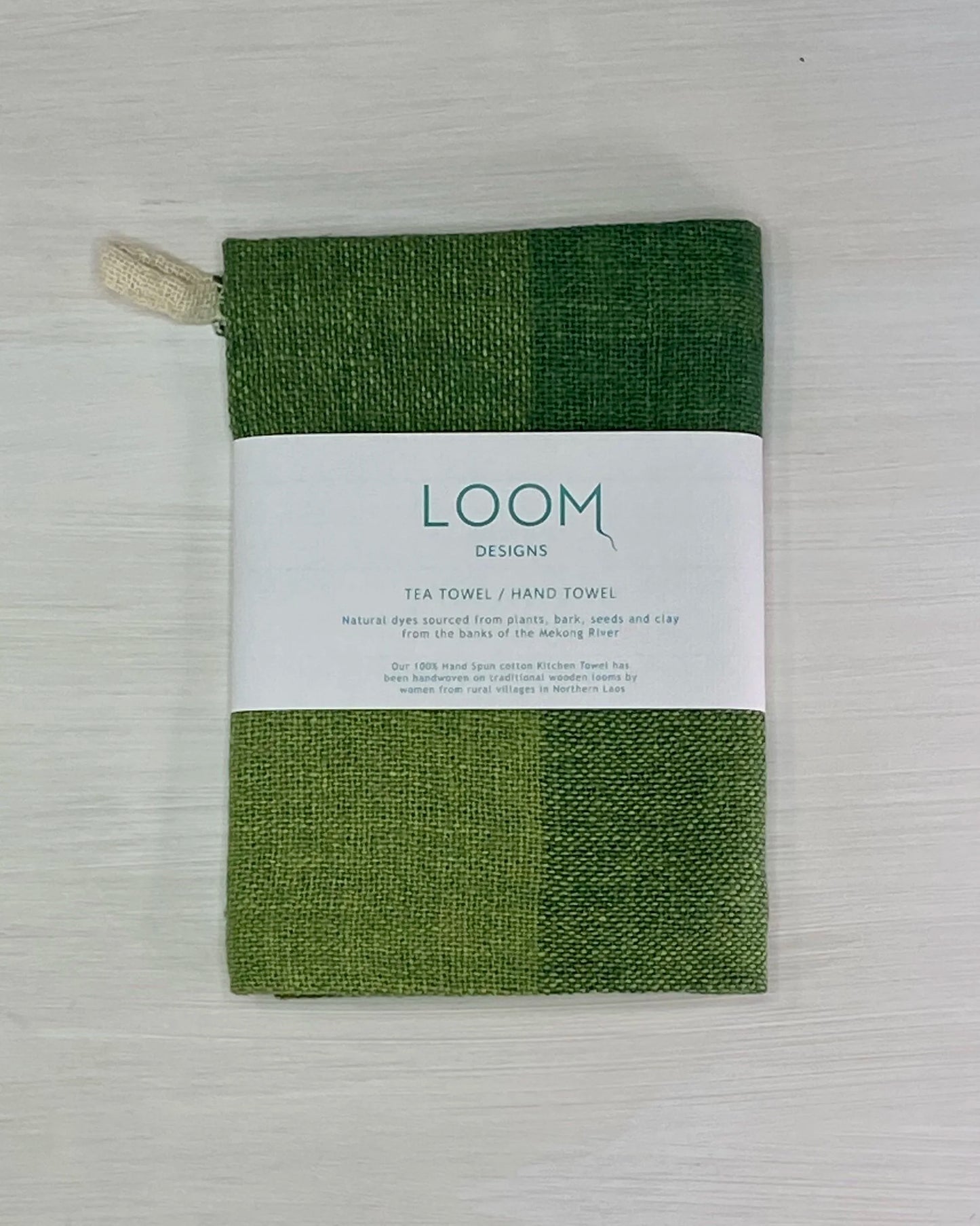 Loom Designs Organic Hand Loomed Cotton Tea Towel