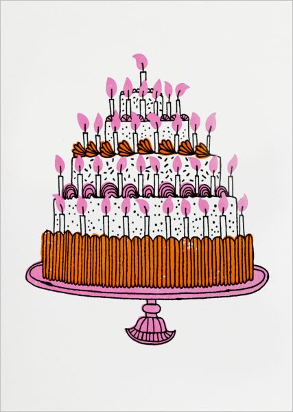 The Birthday Cake Greeting Card