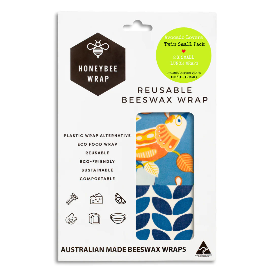 Honeybee Wraps Reusable Twin Packs - Three Sizes
