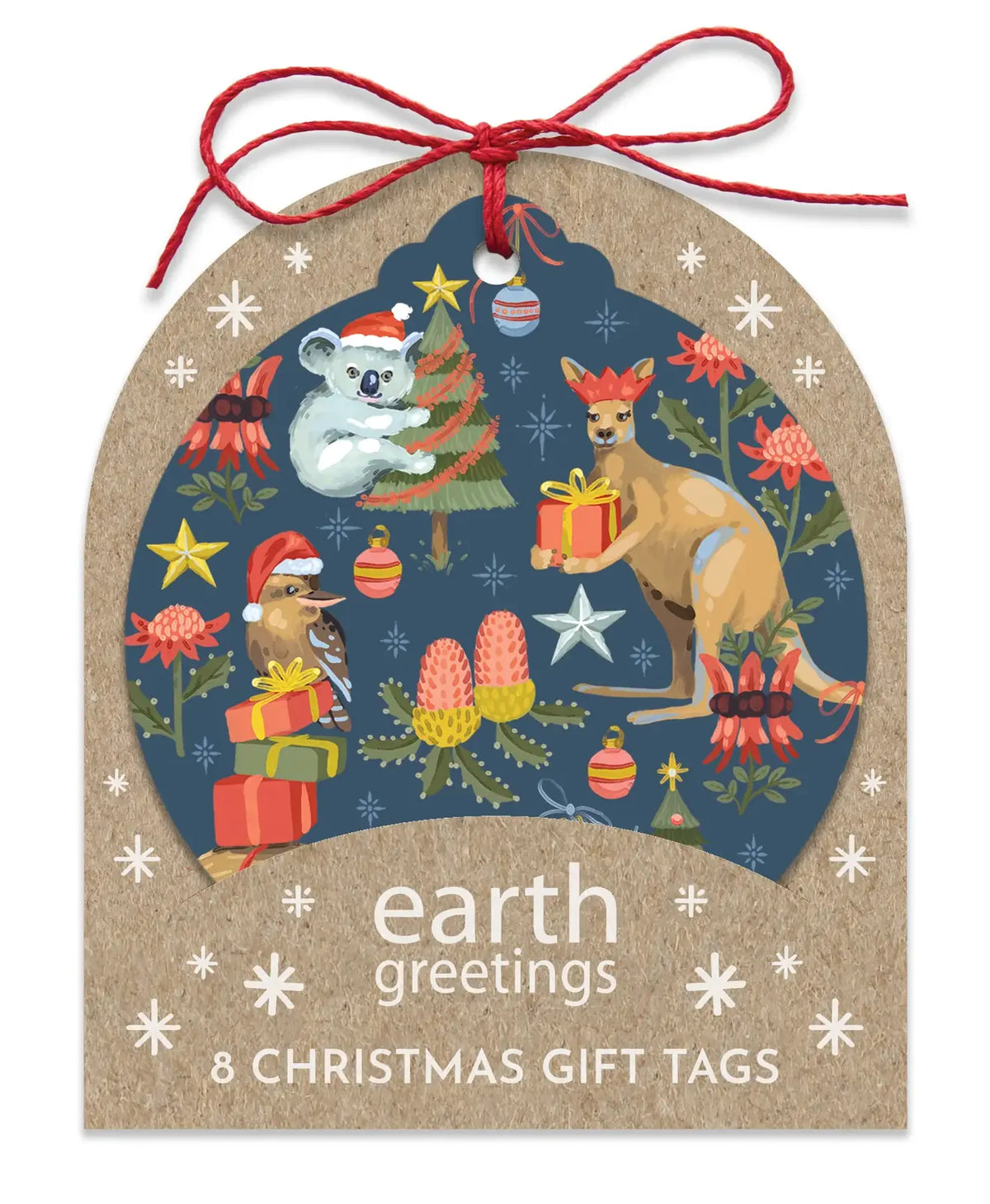 Earth Greeting Andrea Smith Pack of 8 Christmas Gift Tags