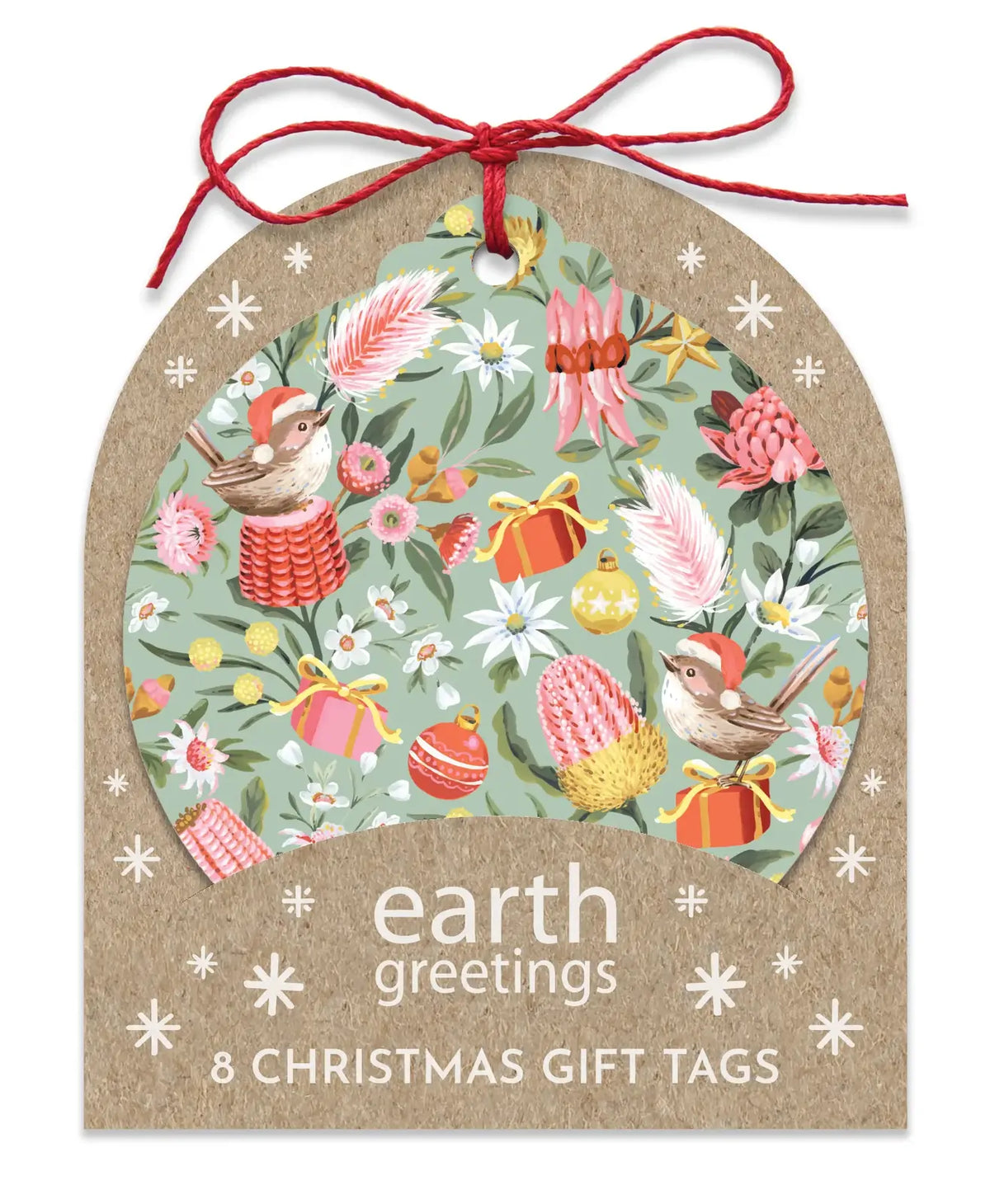 Earth Greeting Andrea Smith Pack of 8 Christmas Gift Tags
