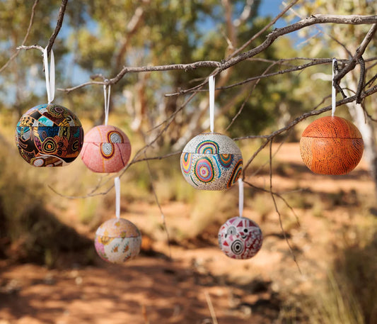 Indigenous Artists Christmas Bauble Tin - 5 Designs