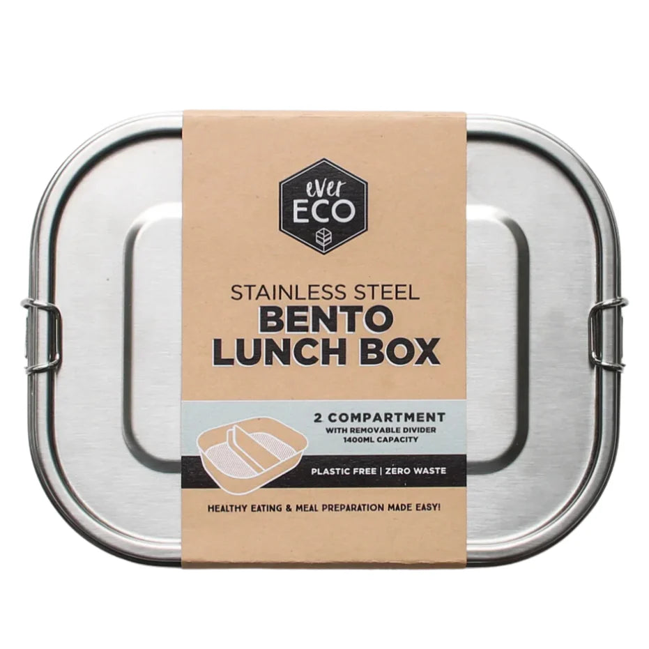 Ever Eco Stainless Steel Bento Lunch Box - 2 Compartment