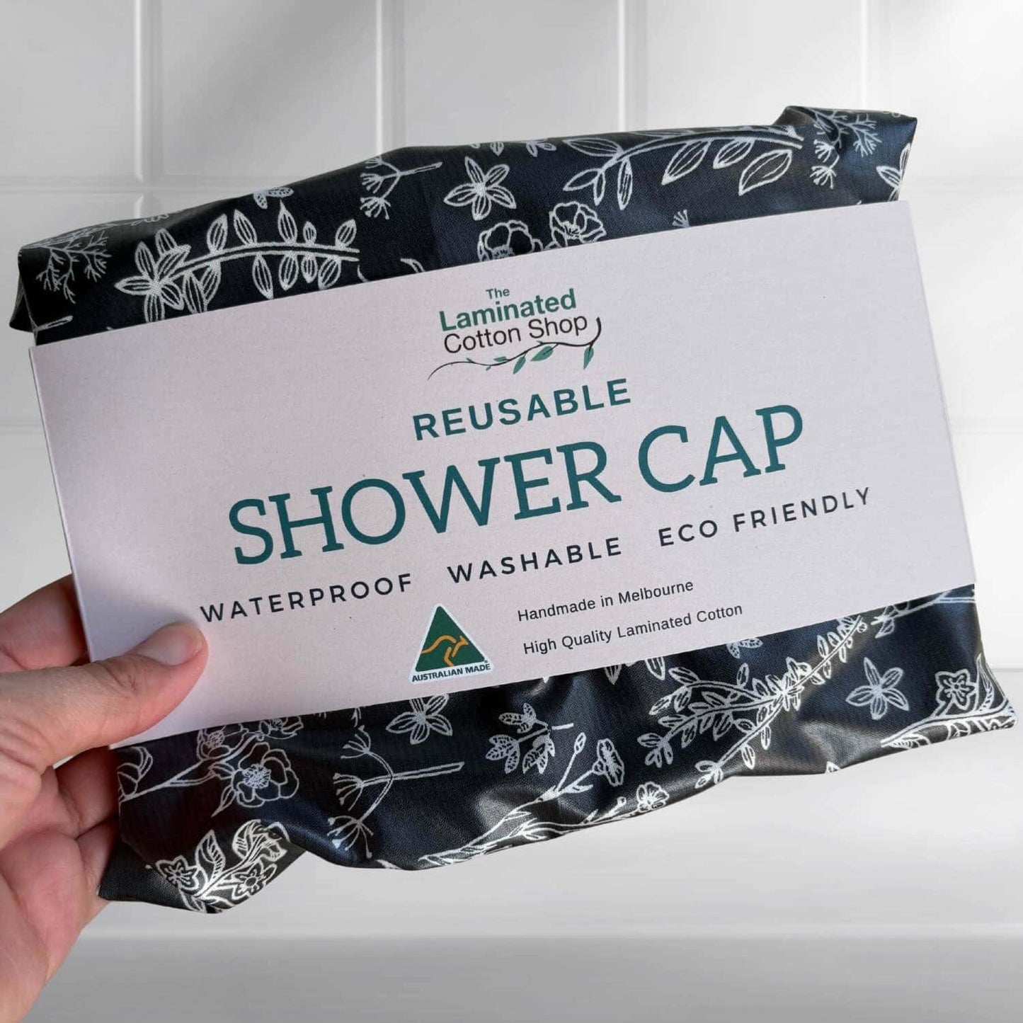 Laminated Cotton Adult Shower Cap